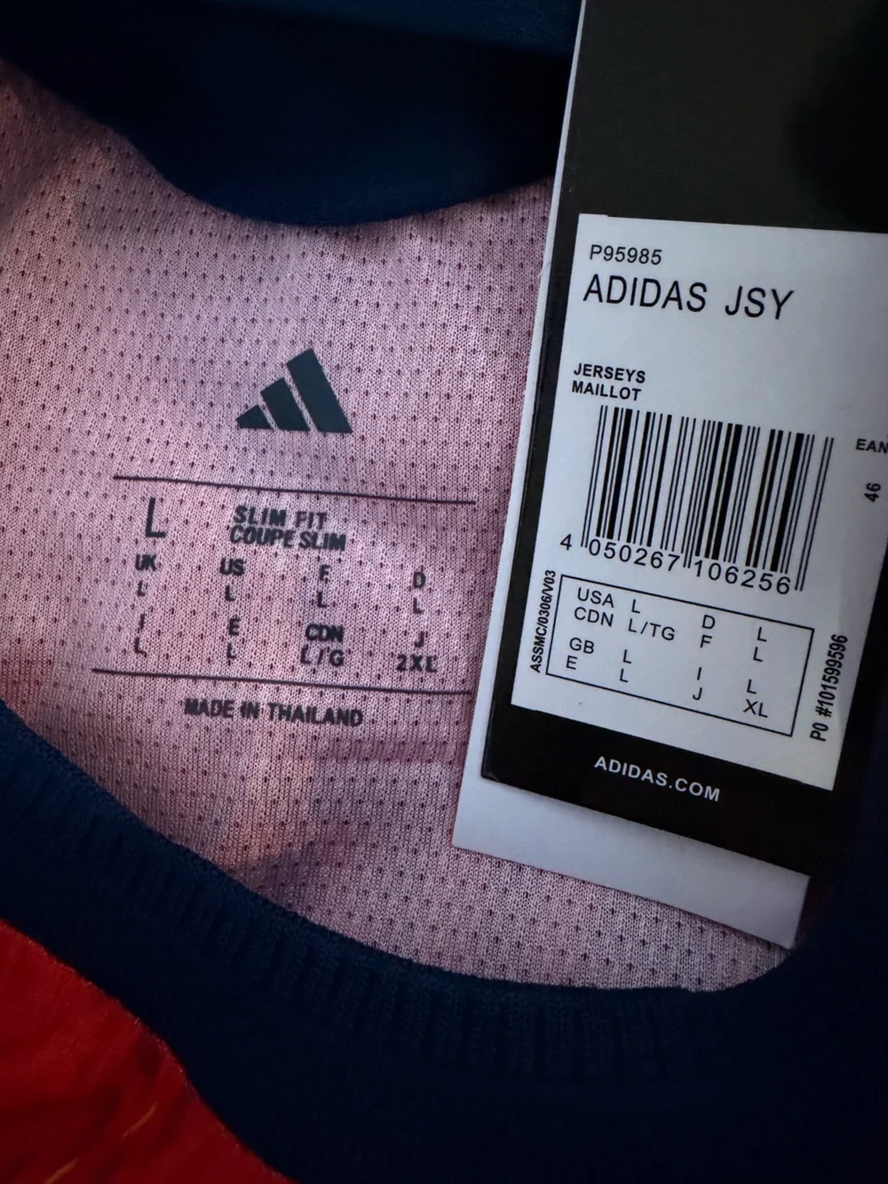 Adidas  Spain Home Soccer Jersey - Red & Navy (19)